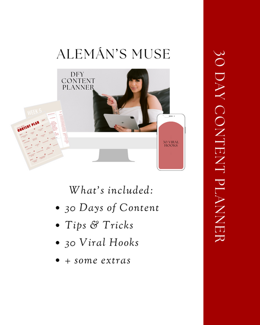 30 Day Content Planner